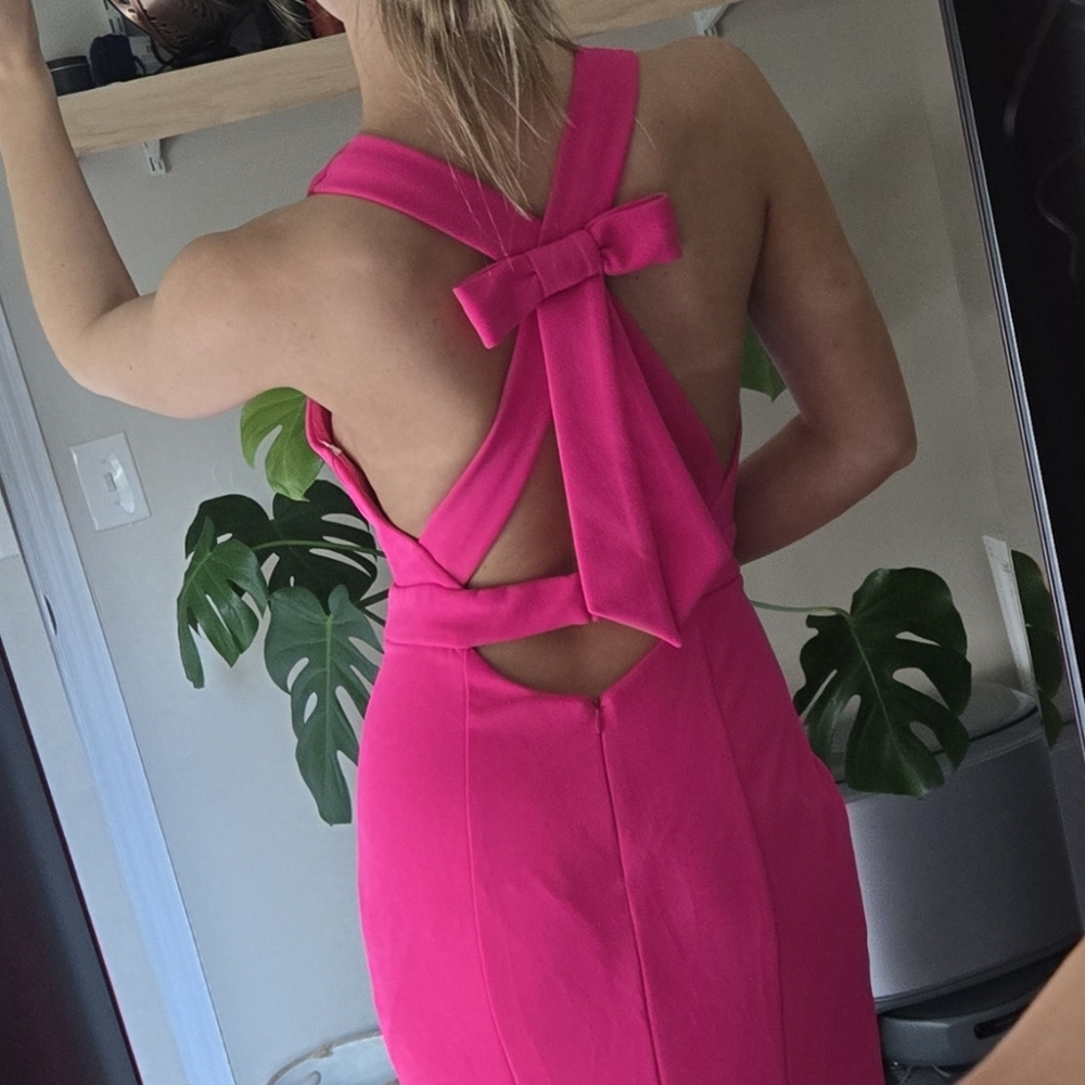 Betsy & Adam Bow Back Gown - Picture 16 of 16